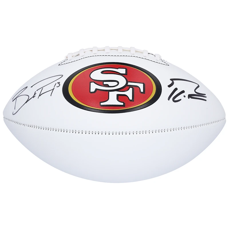George Kittle & Brock Purdy San Francisco 49ers Autographed Franklin White Panel Football