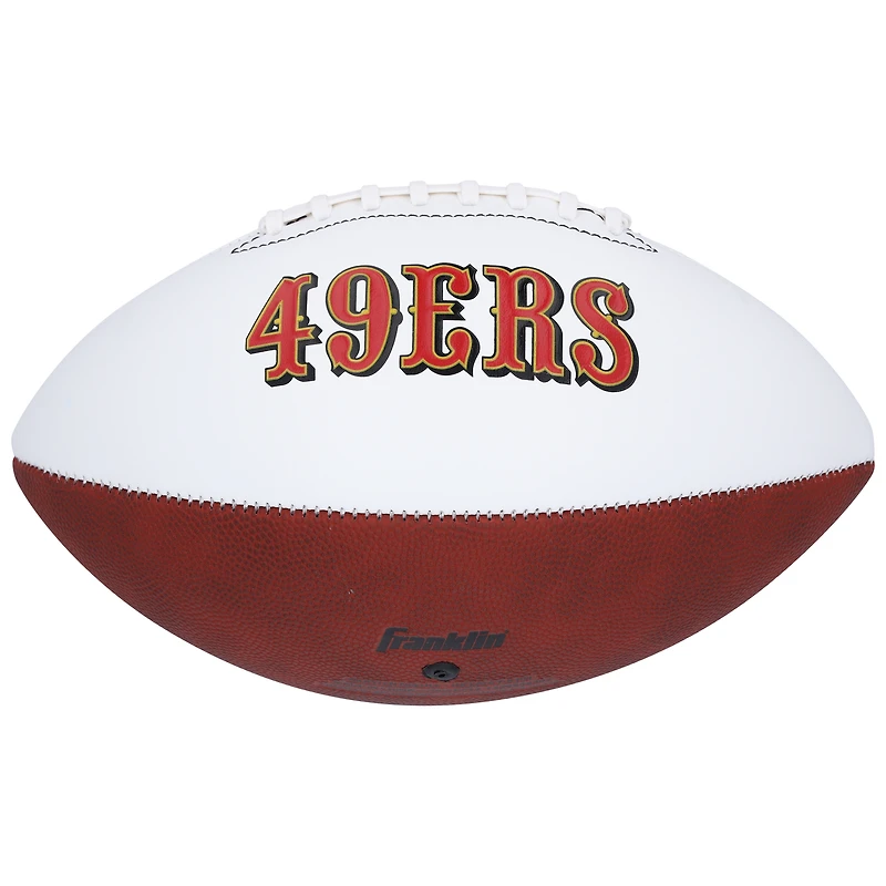 George Kittle & Brock Purdy San Francisco 49ers Autographed Franklin White Panel Football