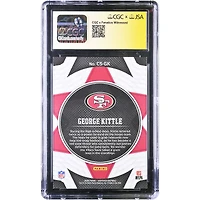 George Kittle San Francisco 49ers Autographed 2020 Panini Certified Stars Mirror Blue #CS-GK #/75 CGC Authenticated 9/10 Card