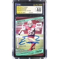 George Kittle San Francisco 49ers Autographed 2021 Panini Prestige Xtra Points #146 #/ CGC Fanatics Witnessed Authenticated Auto 10 Card