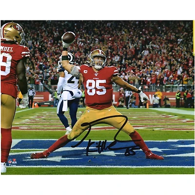 George Kittle San Francisco 49ers Autographed 8" x 10" Touchdown Spike Photograph