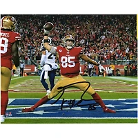 George Kittle San Francisco 49ers Autographed 8" x 10" Touchdown Spike Photograph