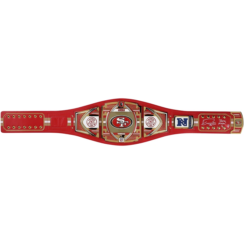 George Kittle San Francisco 49ers Autographed WWE Title Belt with "Zero Miedo!" Inscription - Limited Edition of 5