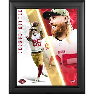George Kittle San Francisco 49ers Framed 13" x 16" Radiance Collage