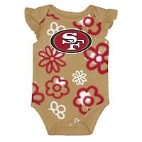 Girl's Outerstuff  Scarlet/Gold San Francisco 49ers Sunshine Two-Piece Bodysuit Set
