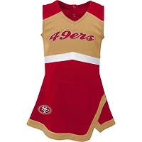 Robe pull Capitaine écarlate des 49ers de San Francisco pour bébé fille