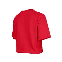 T-shirt New Era Scarlet à paillettes pour fille des San Francisco 49ers