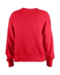 Sweat-shirt à paillettes New Era Scarlet San Francisco 49ers pour fille