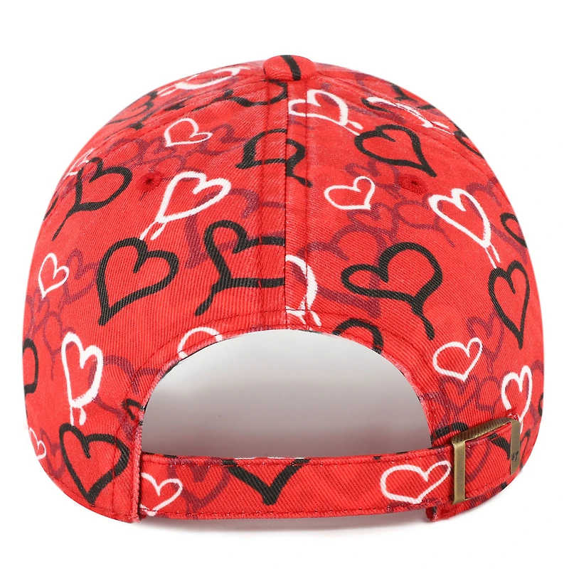 Casquette ajustable pour nettoyage de fresques des 49ers de San Francisco, motif Scarlet « 47 » pour filles de l'école maternelle
