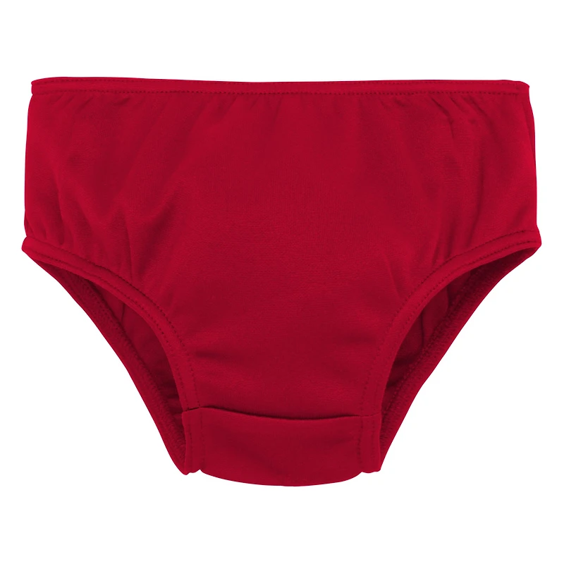 Ensemble deux pièces de pom-pom girl Spirit San Francisco 49ers Scarlet pour filles d'âge préscolaire avec bloomers