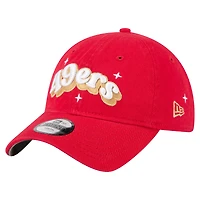 Casquette ajustable New Era Scarlet San Francisco 49ers Cheer 9TWENTY pour jeunes filles