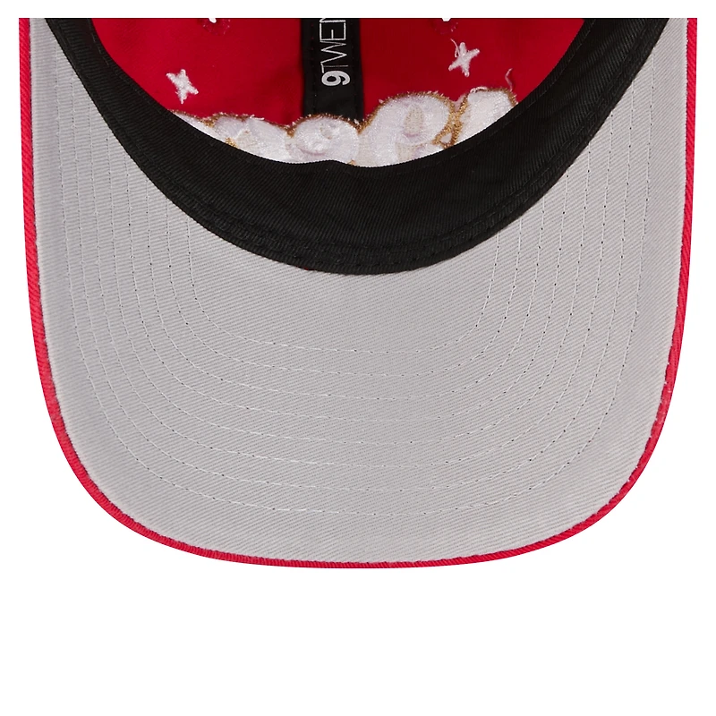 Casquette ajustable New Era Scarlet San Francisco 49ers Cheer 9TWENTY pour jeunes filles