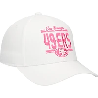 Girls Youth San Francisco 49ers All White Structured Adjustable Hat