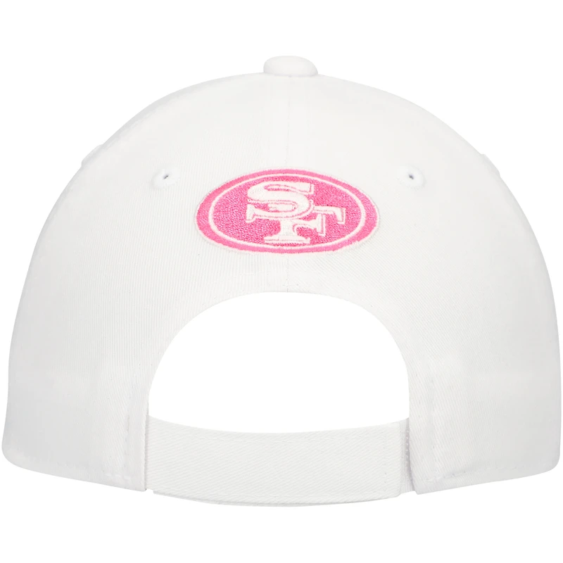 Girls Youth San Francisco 49ers All White Structured Adjustable Hat