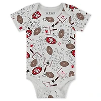 Infant & Newborn WEAR by Erin Andrews San Francisco 49ers Three-Piece Turn Me Around Bodysuits Pant Set
