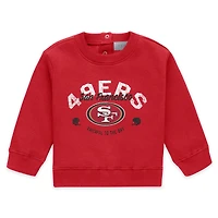 Vêtements pour bébés et nouveau-nés par Erin Andrews Ensemble col ras du cou pantalon en polaire Scarlet San Francisco 49ers