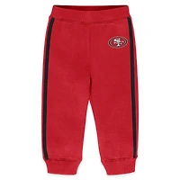 Vêtements pour bébés et nouveau-nés par Erin Andrews Ensemble col ras du cou pantalon en polaire Scarlet San Francisco 49ers