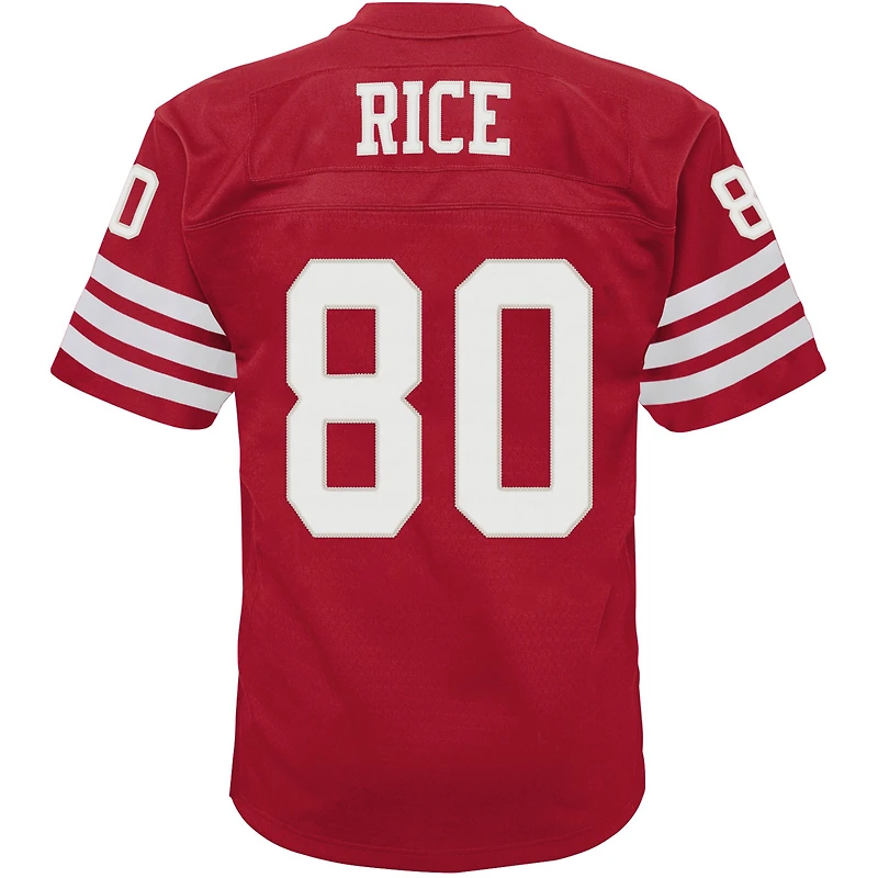 Maillot Mitchell & Ness Jerry Rice Scarlet San Francisco 49ers 1990 Retraité Legacy Jersey