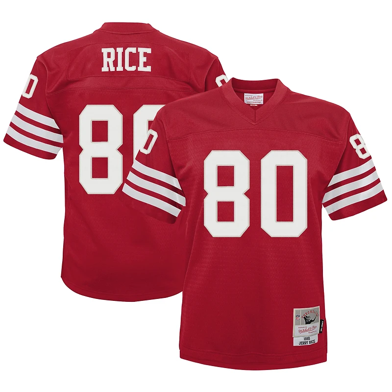 Maillot Mitchell & Ness Jerry Rice Scarlet San Francisco 49ers 1990 Retraité Legacy Jersey