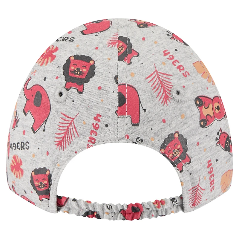 Infant New Era  Gray San Francisco 49ers Animal 9TWENTY Adjustable Hat