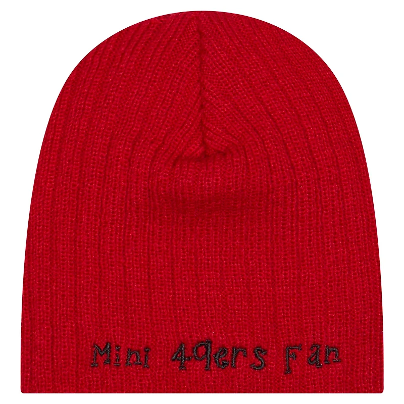 Infant New Era Scarlet San Francisco 49ers Mini Knit Hat