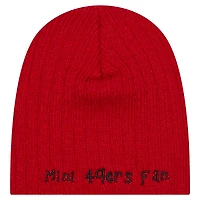 Infant New Era Scarlet San Francisco 49ers Mini Knit Hat