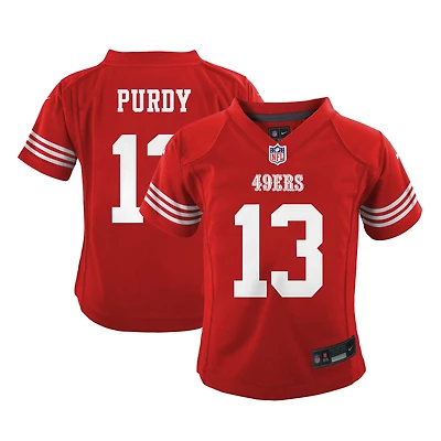 Maillot de jeu Nike Brock Purdy Scarlet des San Francisco 49ers pour bébé