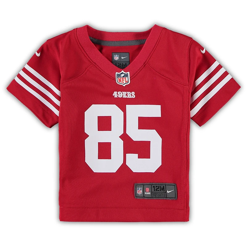 Maillot de jeu Nike George Kittle Scarlet des San Francisco 49ers pour bébé