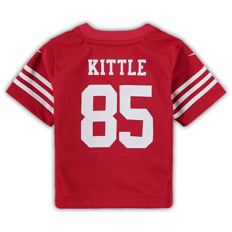 Maillot de jeu Nike George Kittle Scarlet des San Francisco 49ers pour bébé