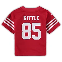 Maillot de jeu Nike George Kittle Scarlet des San Francisco 49ers pour bébé