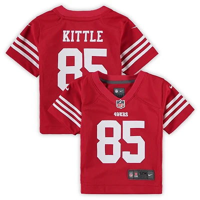 Maillot de jeu Nike George Kittle Scarlet des San Francisco 49ers pour bébé