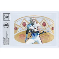 Jerry Rice San Francisco 49ers Autographed 1997 Pacific Revolution Ring Bearer #12 Beckett Fanatics Witnessed Authenticated 10 Card