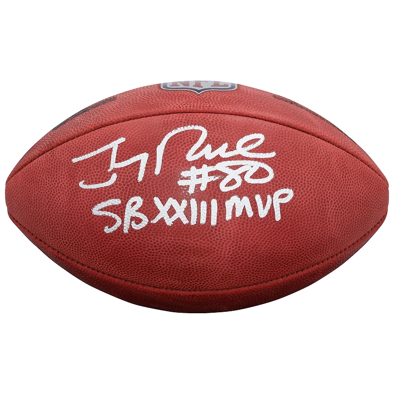 Jerry Rice San Francisco 49ers Autographed Duke Full Color Football with "SB XXIII MVP" Inscription