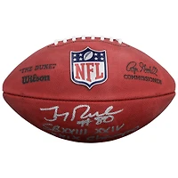 Jerry Rice San Francisco 49ers Autographed Duke Full Color Football with "SB XXIII, XXIV, XXIX Champs" Inscription