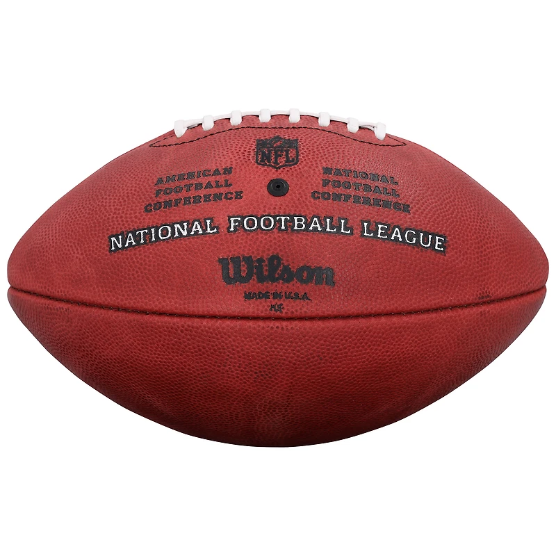 Ballon de football américain Duke en couleurs, autographié par Jerry Rice des 49ers de San Francisco, avec inscription « Champions du Super Bowl XXIII, XXIV et XXIX ».