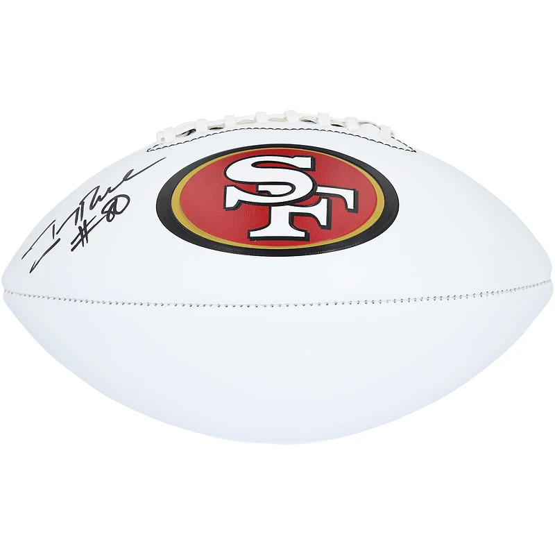 Jerry Rice San Francisco 49ers Autographed Franklin White Panel Football 