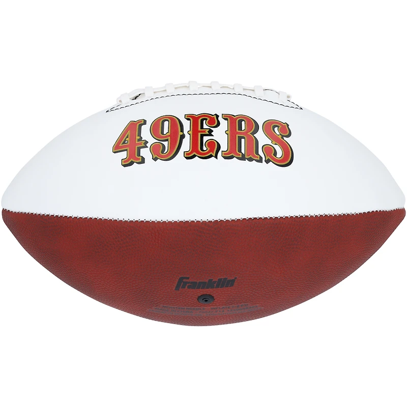 Jerry Rice San Francisco 49ers Autographed Franklin White Panel Football 