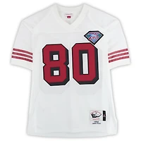 Jerry Rice San Francisco 49ers Autographed Mitchell and Ness White Authentic Jersey with "GOAT" Inscription