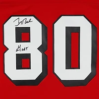 Jerry Rice San Francisco 49ers Autographed Red Mitchell & Ness 1994 Replica Jersey with "Goat" Inscription