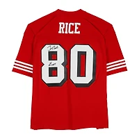 Jerry Rice San Francisco 49ers Autographed Red Mitchell & Ness 1994 Replica Jersey with "Goat" Inscription
