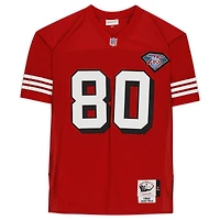 Jerry Rice San Francisco 49ers Autographed Red Mitchell & Ness Authentic Jersey with "HOF 2010" Inscription