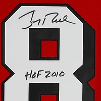 Jerry Rice San Francisco 49ers Autographed Red Mitchell & Ness Replica Jersey with "HOF 2010" Inscription