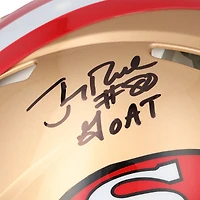 Jerry Rice San Francisco 49ers Autographed Riddell 1964-1995 Throwback Speed Authentic Helmet with "Goat" Inscription