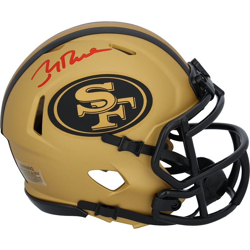 Casque Riddell Rave Speed ​​Mini autographié par Jerry Rice des San Francisco 49ers