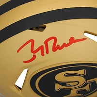 Casque Riddell Rave Speed ​​Mini autographié par Jerry Rice des San Francisco 49ers