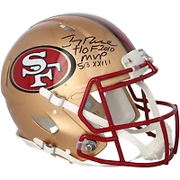 Jerry Rice San Francisco 49ers Autographed Riddell Speed Authentic Helmet with "HOF 2010,  SB XXIII MVP" Inscription 