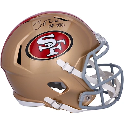 Jerry Rice San Francisco 49ers Autographed Riddell Speed Replica Helmet