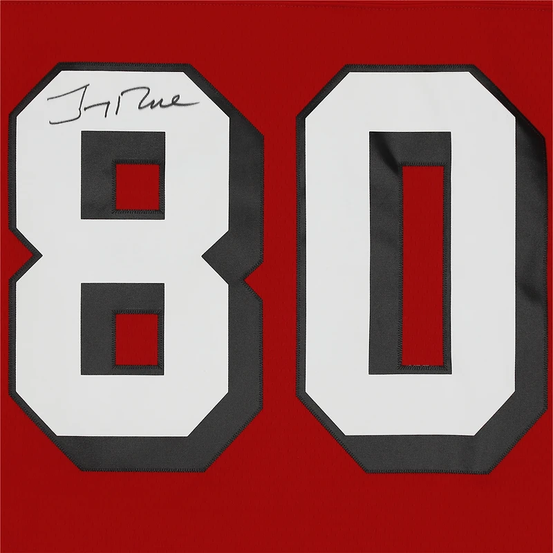 Jerry Rice San Francisco 49ers Autographed Scarlet Mitchell & Ness Legacy Jersey