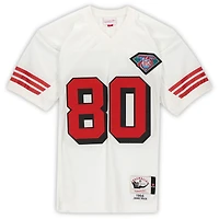 Jerry Rice San Francisco 49ers Autographed White Mitchell & Ness Authentic Jersey with "HOF 2010" Inscription