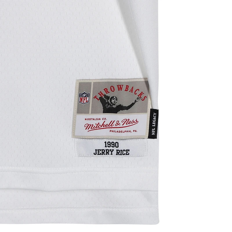 Jerry Rice San Francisco 49ers Autographed White Mitchell & Ness Replica Jersey with "HOF 2010" Inscription
